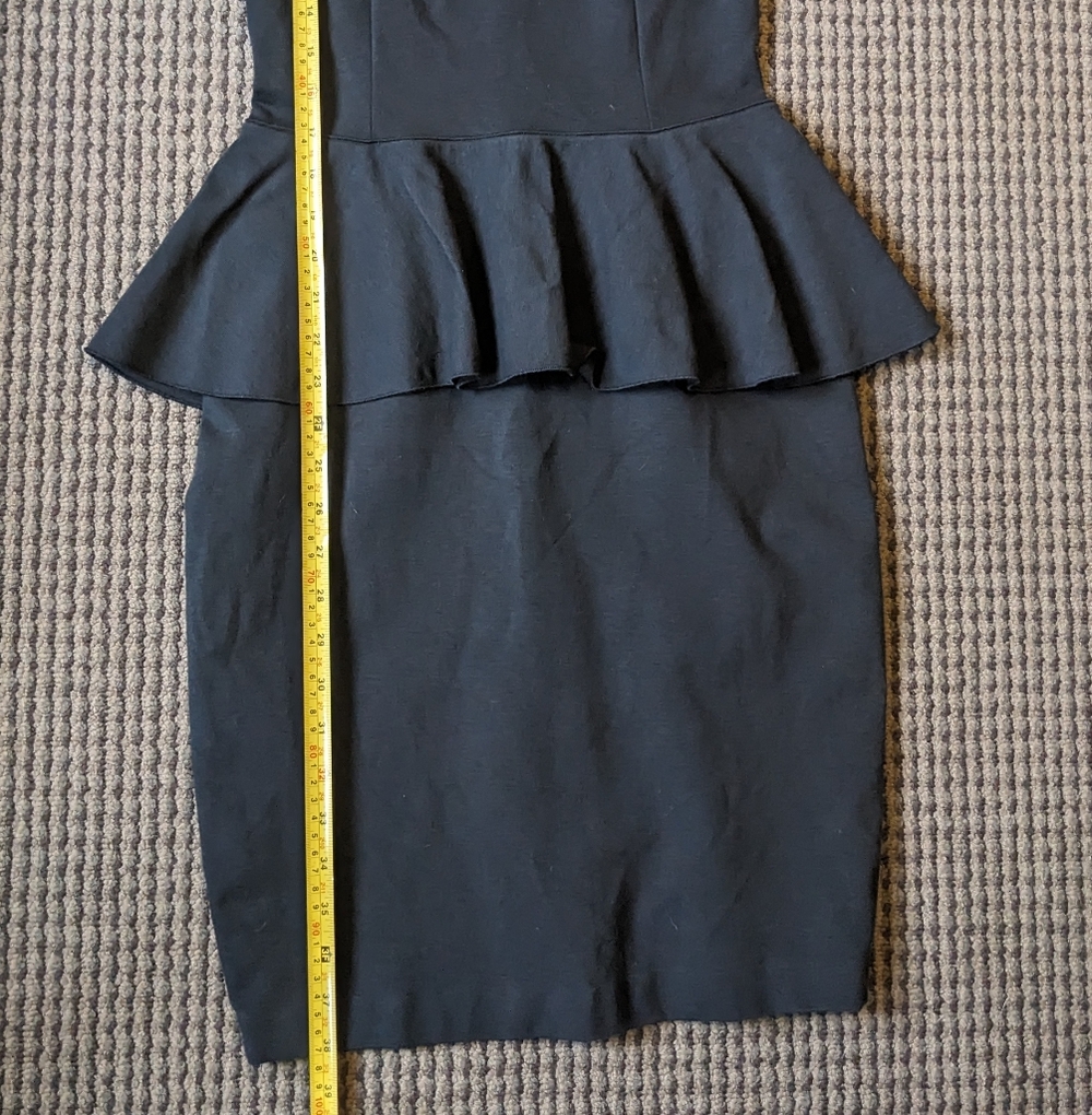 Stella McCartney Chic Black Peplum Mini Dress - Picture 4 of 9